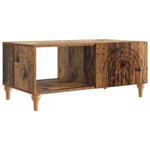 vidaXL Mesa de Caf&eacute; Madera envejecida 90 x 50 x 40 cm