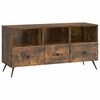 vidaXL Mueble de TV con caj&oacute;n Roble Ahumado 102 x 34,5 x 50 cm