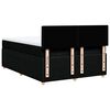 vidaXL Cama box spring con colch&oacute;n tela negro 140x190 cm