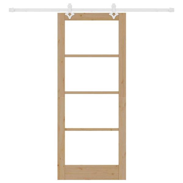 vidaXL Puerta Corredera Natural 83 x 202 cm