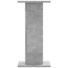 vidaXL Soportes altavoces 2 uds madera gris hormig&oacute;n 30x30x60 cm