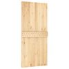 vidaXL Puerta NARVIK Natural 95 x 210 cm Madera de Pino S&oacute;lido