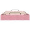 vidaXL Estructura cama otomana sin colchón terciopelo rosa 120x200 cm