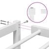 vidaXL Estructura de cama sin colch&oacute;n metal blanco 150x200 cm