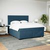 vidaXL Cama box spring con colch&oacute;n terciopelo azul 180x200 cm