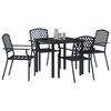 vidaXL Conjunto de Comedor de Jard&iacute;n 5 pcs Antracita