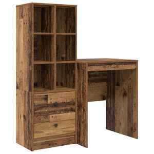 vidaXL Escritorio Madera vieja 105,5 x 50 x 127 cm 2 uds.