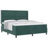 vidaXL Cama tipo Box Spring Verde oscuro 180 x 200 cm Terciopelo
