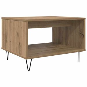 vidaXL Mesa de Caf&eacute; Roble artisan 60 x 50 x 40 cm Madera de ingenier&iacute;a