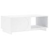 vidaXL Mesa de centro Blanco 95 x 50,5 x 35 cm Madera de ingenier&iacute;a