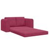 vidaXL Sof&aacute; cama 60cm Rojo vino Terciopelo