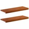 vidaXL Pelda&ntilde;o 2 uds. 80 x 25 x 2 cm Marr&oacute;n Madera de Roble S&oacute;lido