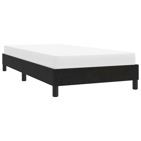 vidaXL Estructura de cama sin colch&oacute;n terciopelo negro 80x220 cm