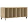 vidaXL Mueble discos madera contrachapada roble Sonoma 100x38x48 cm