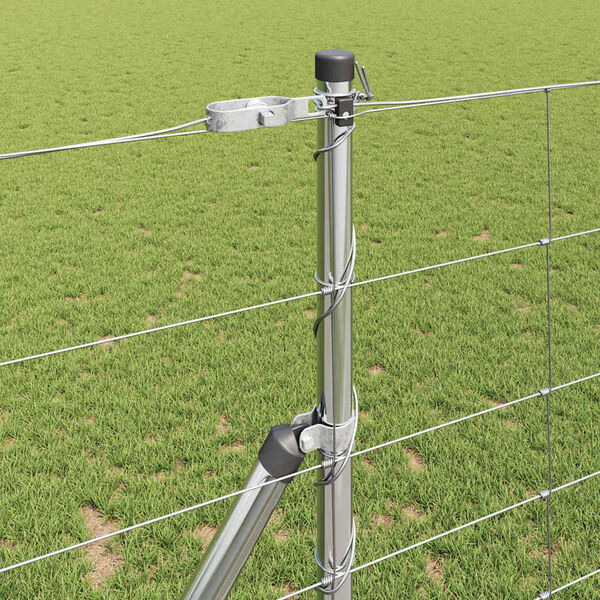 vidaXL Poste de Valla Galvanizado 25 x 1,2 m Acero