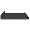vidaXL Estante flotante 2 pcs Negro 80 x 18 x 2,5 cm Acero