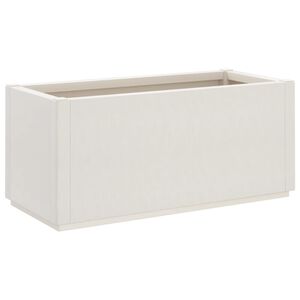 vidaXL Jardinera PP blanco 80x36x35 cm