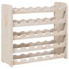 vidaXL Botellero madera maciza de pino 67,5x25x60 cm