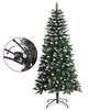 vidaXL Árbol de Navidad artificial con soporte PVC verde 120 cm
