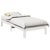 vidaXL Estructura de cama sin colch&oacute;n madera de pino blanca 90x200 cm
