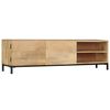 vidaXL Mueble de TV de madera maciza de mango 145x30x41 cm