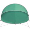vidaXL Cúpula para piscina Manual Verde 336 x 322 x 160 cm