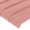 vidaXL Cabeceros 2 unidades terciopelo rosa 72x5x78/88 cm