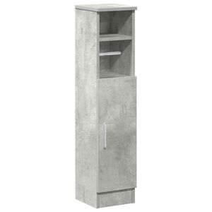 vidaXL Mueble de ba&ntilde;o con portarrollos gris hormig&oacute;n 20,5x22x90 cm