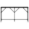 vidaXL Mesa Consola Roble negro 140 x 23 x 75 cm