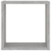 vidaXL Estantes cubo de pared 2 unidades gris sonoma 30x15x30 cm