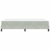 vidaXL Cama tipo Box Spring con colch&oacute;n Gris Claro 160 x 220 cm tela