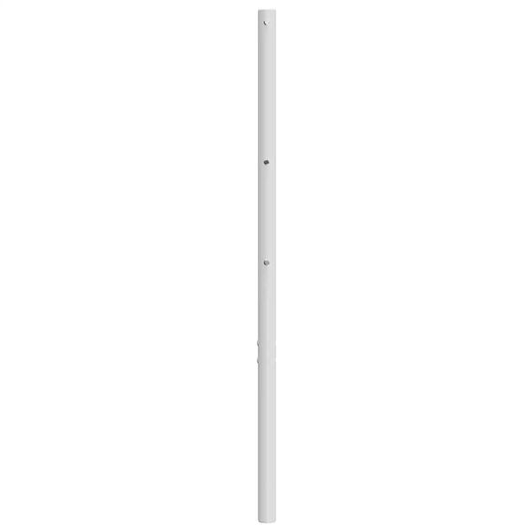 vidaXL Cabecero de metal blanco 120 cm