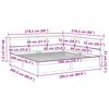vidaXL Cama con estanter&iacute;a sin colch&oacute;n madera maciza blanca 200x200 cm