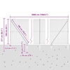vidaXL Poste de Valla Gris 50 x 1,6 m (malla de 13 mm) Acero y PVC