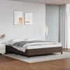 vidaXL Estructura de cama sin colchón cuero sintético marrón 180x200cm