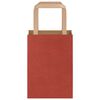 vidaXL Bolsas de papel con asas 50 uds rojo 15x8x21 cm