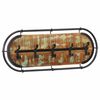vidaXL Perchero de pared con 5 ganchos madera maciza reciclada