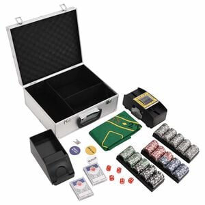 vidaXL Juego de fichas de p&oacute;ker 300 piezas 11,5 g