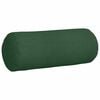 vidaXL Cojines Bolster 2 pcs Verde oscuro &Oslash; 15 x 40 cm Tela de pana