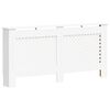 vidaXL Cubiertas para radiador 2 unidades MDF blanco 172x19x81,5 cm