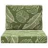 vidaXL Coj&iacute;n para sof&aacute; de exterior 2 pcs Dise&ntilde;o de Hojas Poli&eacute;ster