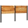 vidaXL Cabecero 200 cm Madera Maciza Acacia y Hierro
