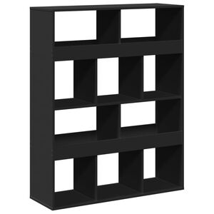 vidaXL Estanter&iacute;a de madera de ingenier&iacute;a negra 100x33x125,5 cm
