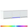vidaXL Mueble de TV con LED 140 x 34 x 40 cm Madera de ingenier&iacute;a
