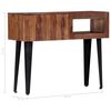 vidaXL Mesa consola de madera maciza 90x30x75 cm