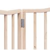 vidaXL Puerta para perros plegable 2 paneles madera de &aacute;lamo 160 cm