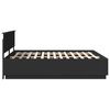 vidaXL Estructura de cama Negro 200 x 200 cm Madera de ingenier&iacute;a
