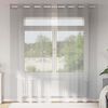 vidaXL Cortinas de gasa con ojales 2 uds gris claro 140x245 cm