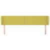 vidaXL Cabecero de tela verde 163x23x78/88 cm