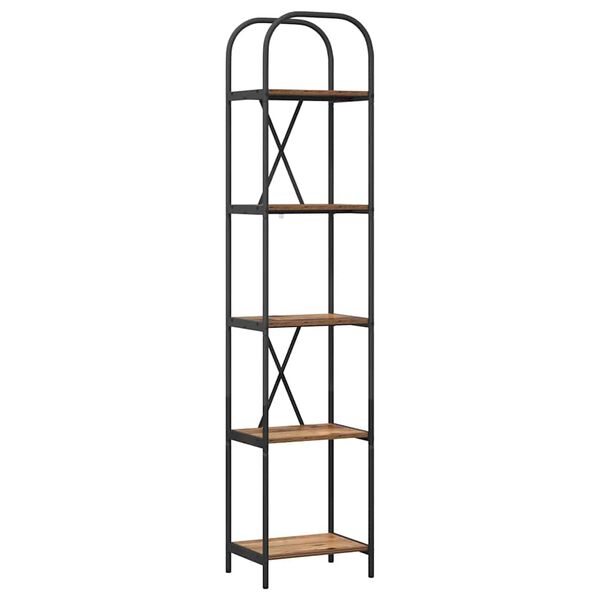 vidaXL Estante de libros Madera vieja 40 x 30 x 183 cm